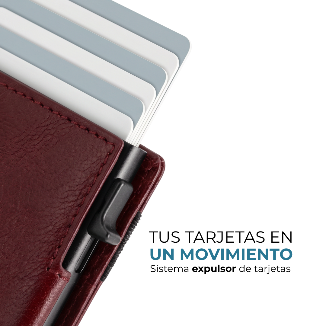 Sistema expulsor de tarjetas de la cartera Venner deep red #Color_Deep Red