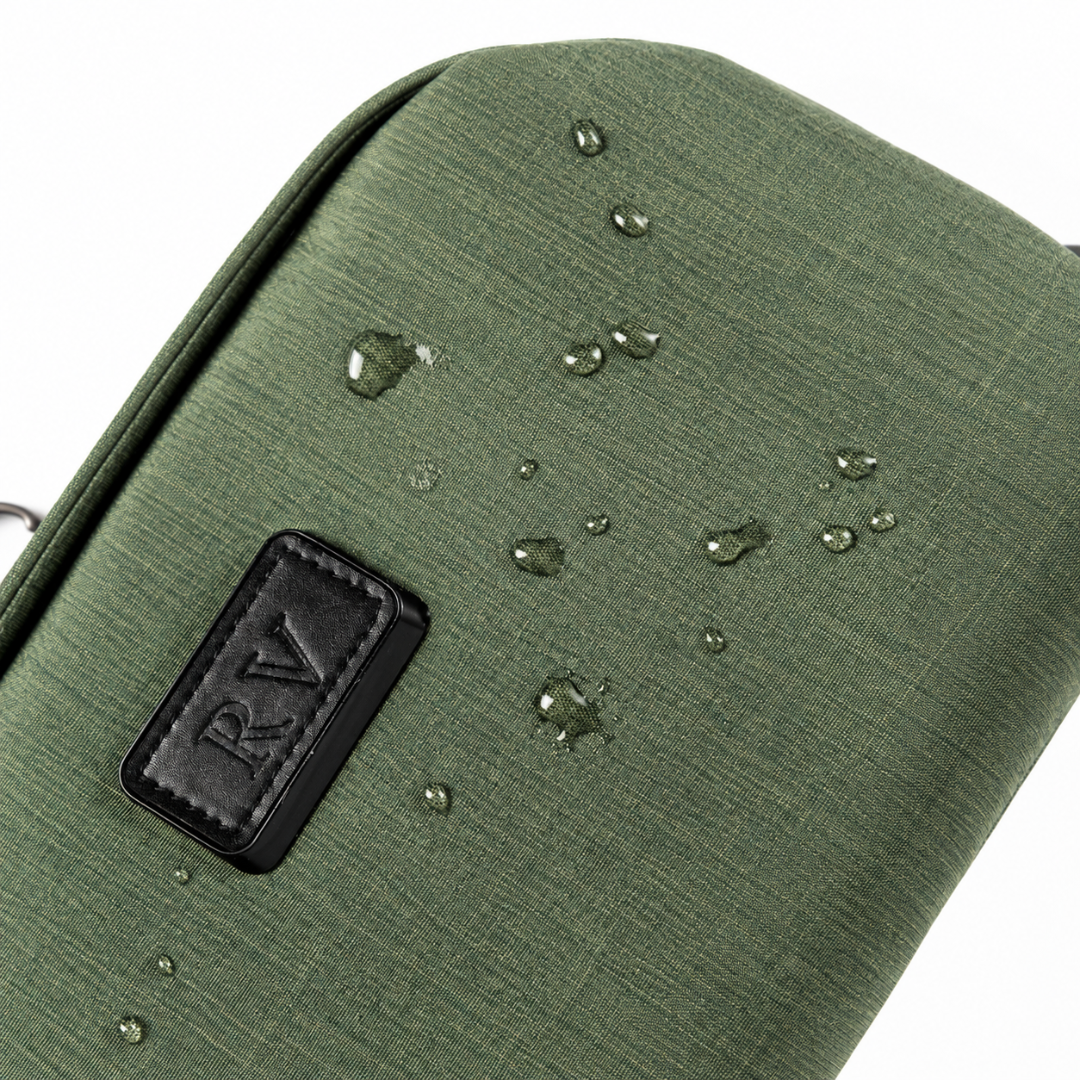 Tela resistente al agua del neceser de viaje Venner verde alpino #Color_Alpine Green