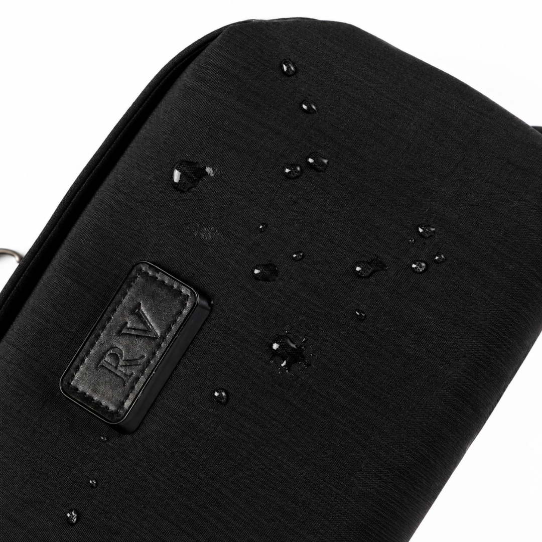 Tela resistente al agua del neceser de viaje Venner negro #Color_Negro