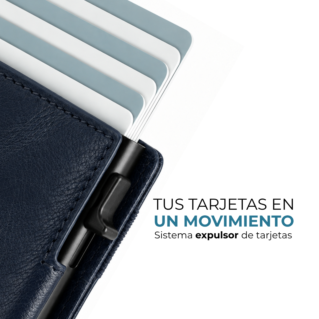 Sistema expulsor de tarjetas de la cartera Venner navy blue #Color_Navy Blue